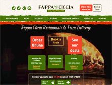 Tablet Screenshot of pappaciccia.com